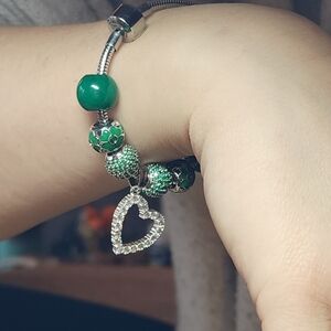 White Birch Fit Pandora Charm Bracelet All MAY Birthstone NIB